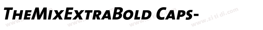 TheMixExtraBold Caps字体转换
